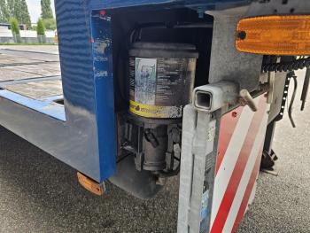 SEMI TRAILER / EXTENDABLE / 2 X STEERING AXLE / WHEEL WELL / RAD MULDE